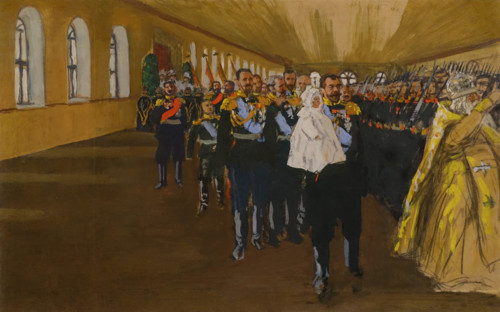 Emperor Nicholas II with Tsarevich Alexei