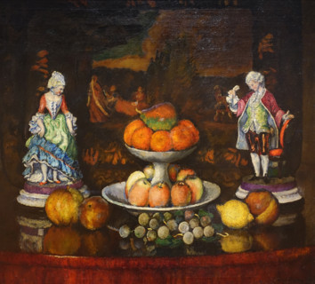 Still Life with Porcelain Figurines (Porcelain Figurines and Artificial Fruits)
