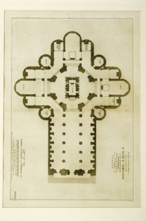 Pierre Mortier, plan of the Blessed Virgin of Loreto, engraving, 17th century