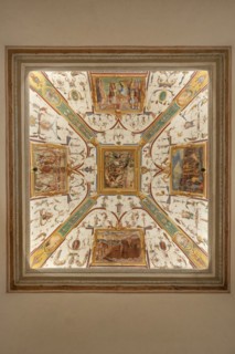 Castiglione del Lago, Italy, Umbria, province of Perugia, Lake Trasimeno, town center, Palazzo della Corgna, Hall of the Battle of Trasimeno