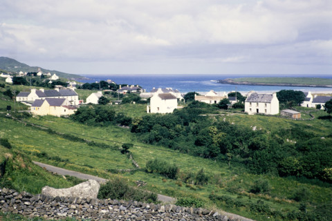 Houses at coastal village of Portnoo.