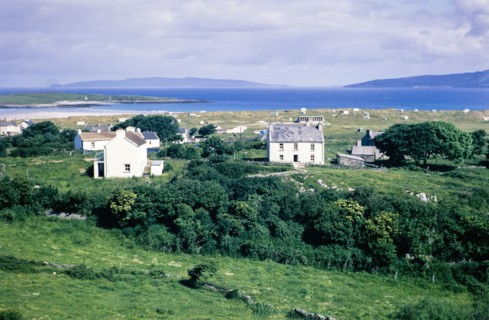 Houses at coastal village of Portnoo.