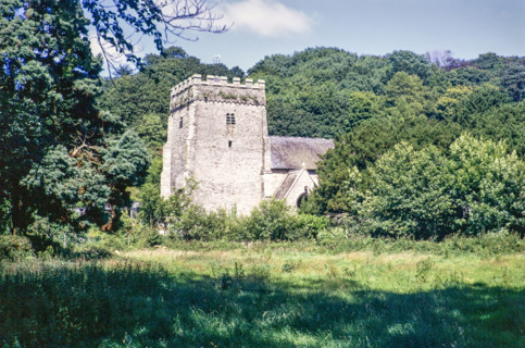 Village parish church of St Brynach.