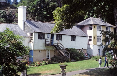 Buildings in Portmeirion folly tourist village.