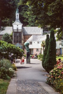 Buildings in Portmeirion folly tourist village.