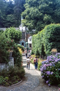 Buildings in Portmeirion folly tourist village.