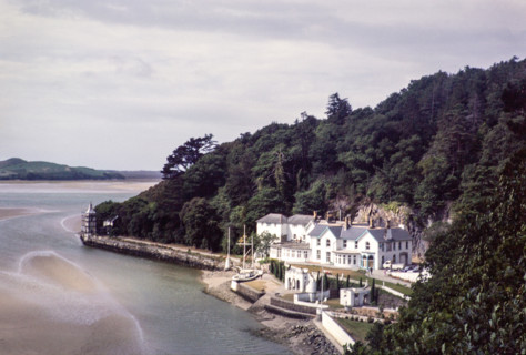 Buildings in Portmeirion folly tourist village.