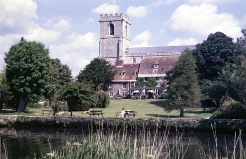 Priory Church of Lady St Maryann Priory Hotel gardens.