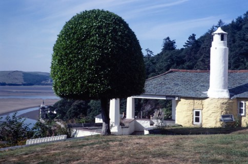 Buildings in Portmeirion folly tourist village.