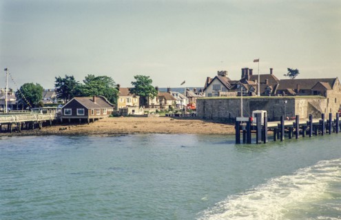 View from ferry looking back at Yarmouth.
