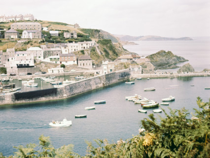 Historic waterfront buildings.