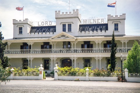 Lord Milner Hotel, located in the small historic village of Matjiesfontein in the Western Cape province of South Africa
