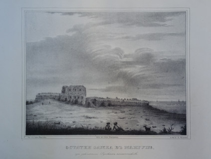 The remains of the castle in Mangup Where Russian Envoys were imprisoned.