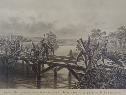 Lancers of the Tsarevich near Friedland on June 1, 1807.