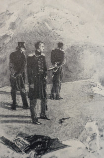 Duel between Pechorin and Grushnitsky.