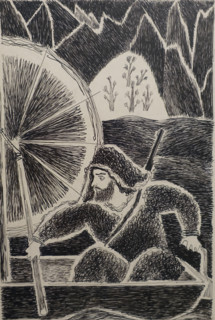The novel Robinson Crusoe.