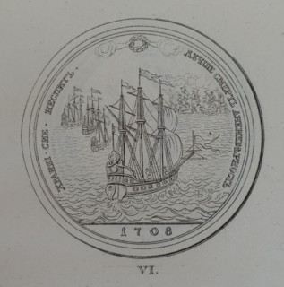 Medal to Count Apraksin for saving St. Petersburg.