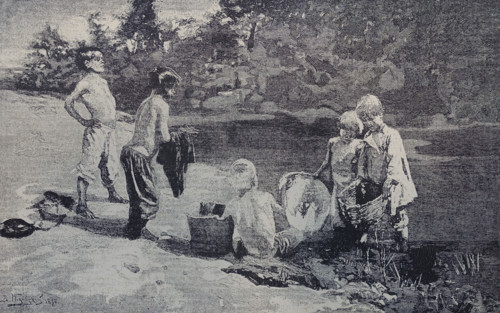Boys fishermen.
