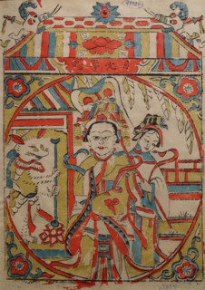 Folk painting ""Moonlight Deity"".