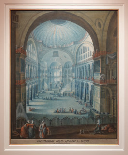 Internal view of Ayasofya Mosque.