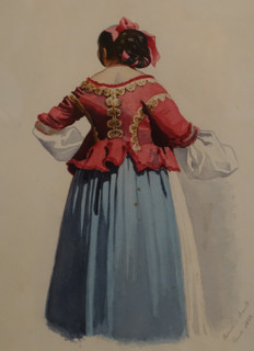 Costume of a Sorrento woman.