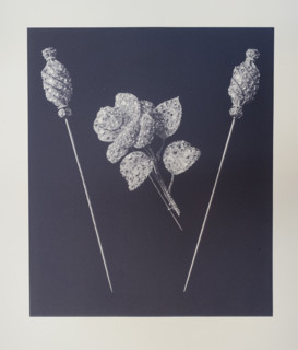 Two Diamond Hat pins, Diamond brooch twig shaped, large Indian solitaire.