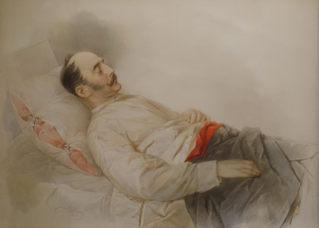 Emperor Nicholas I on his deathbed.