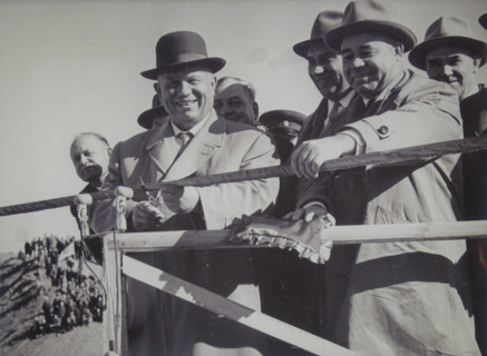 Nikita Sergeyevich Khrushchev at the opening of the North Crimean Canal.