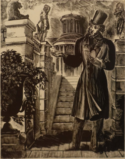 Pushkin at Arkhangelskoye estate.