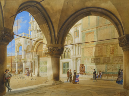 Venice. In the Piazza San Marco.