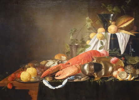Still life with lobster.