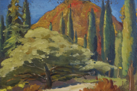 Landscape with Cypresses.