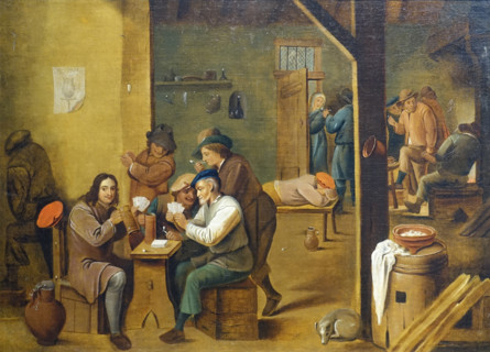 Peter I in a Dutch tavern.