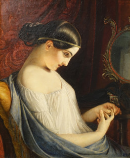 Girl with a ring.