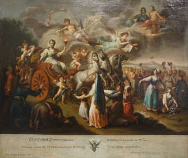 Voyage of Catherine II, traveling in her kingdom in 1787.