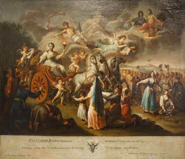 Voyage of Catherine II, traveling in her kingdom in 1787.