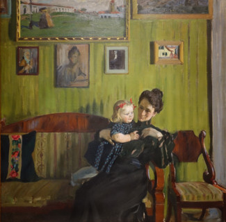 Yulia Kustodieva with daugther Irina.