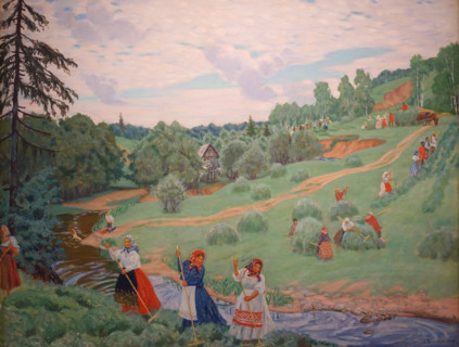 Haymaking.