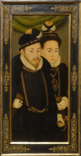 Johann III with his bride Dorothea Maria of Anhalt.