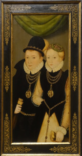 Friedrich Wilhelm I, son of the Duke of Saxe-Weimar, with his wife Sophie.