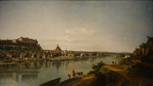 View of Pirna from Sonnenstein Castle.
