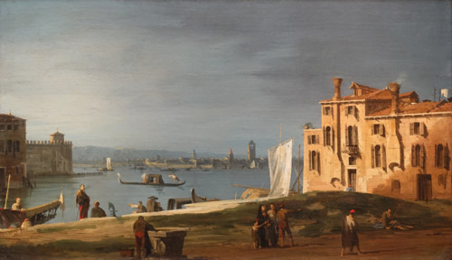 The islands of the lagoon and the arsenal seen from Campo San Pietro di Castello.