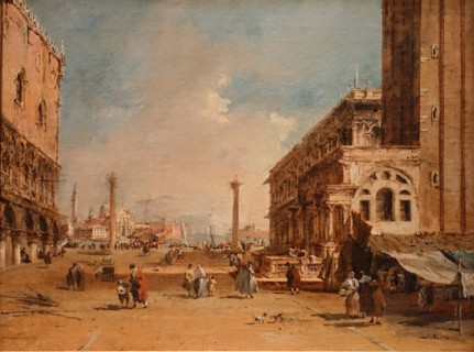 View of the Piazzetta in Venice.