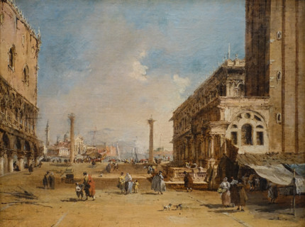 View of the Piazzetta in Venice.