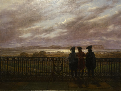 Zhukovsky Vasily Andreevich and the Turgenev brothers - Alexander Ivanovich and Sergei Ivanovich.