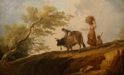 Landscape with a bull.
