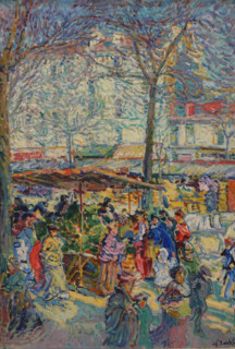 Market in the outskirts of Paris.