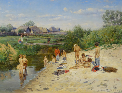 Bathing boys.