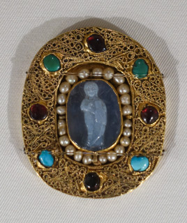 Panagia. Cameo with the image of Jesus Christ.