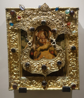 Icon of the Mother of God ""The Leaping of the Babe"".